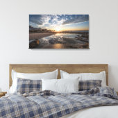 Sunset, Port Elizabeth, Zuid-Afrika Canvas Afdruk (Insitu (Slaapkamer))