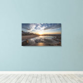 Sunset, Port Elizabeth, Zuid-Afrika Canvas Afdruk (Insitu (Houten vloer))