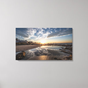 Sunset, Port Elizabeth, Zuid-Afrika Canvas Afdruk