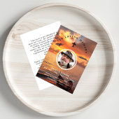 Sunset & Portrait Photo Memorial Gebed Dank u Visitekaartje