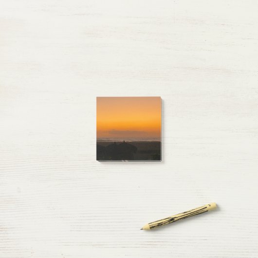 Sunset Post merkt op Post-it® Notes (Op bureau)