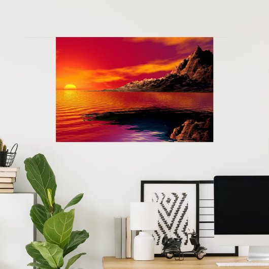 Sunset Poster (Thuiskantoor)