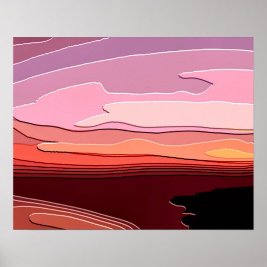 SUNSET POSTER (Voorkant)