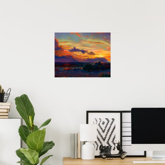 SUNSET POSTER (Thuiskantoor)