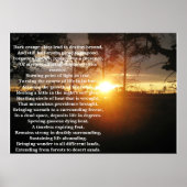 Sunset Poster (Voorkant)