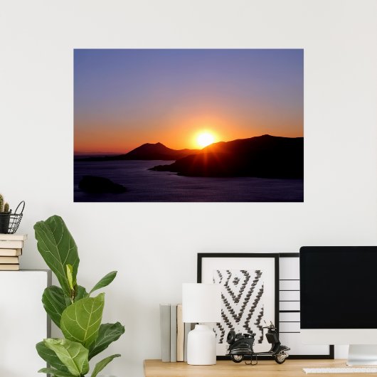 Sunset Poster (Thuiskantoor)