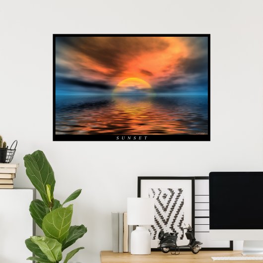 Sunset Poster (Thuiskantoor)