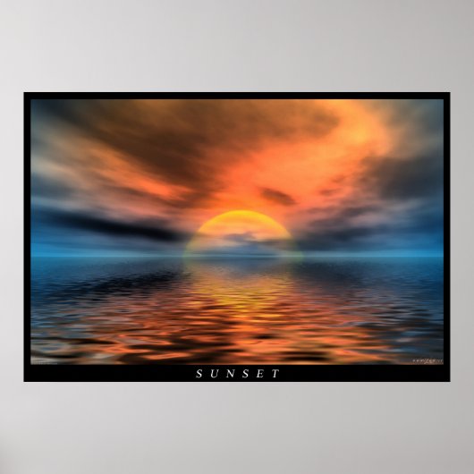 Sunset Poster (Voorkant)