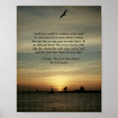 Sunset poster met C.S.Lewis citaat (Voorkant)