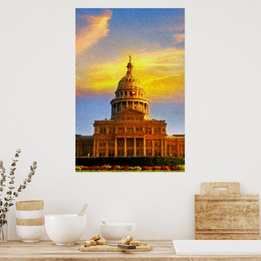 Sunset Print Austin Capitol (Keuken)