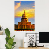 Sunset Print Austin Capitol (Thuiskantoor)
