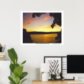 Sunset Print Lake Wallenpaupack (Thuiskantoor)