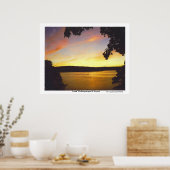 Sunset Print Lake Wallenpaupack (Keuken)