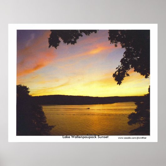 Sunset Print Lake Wallenpaupack (Voorkant)