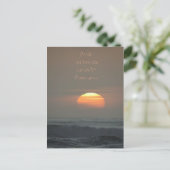 Sunset Psalms 46:10 Briefkaart (Staand voorkant)