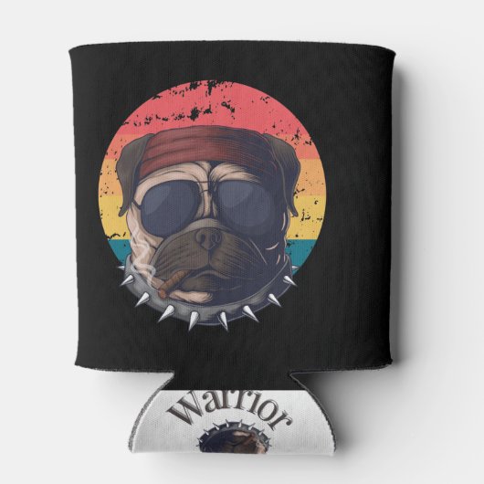 Sunset Pug Blikjeskoeler (Achterkant)