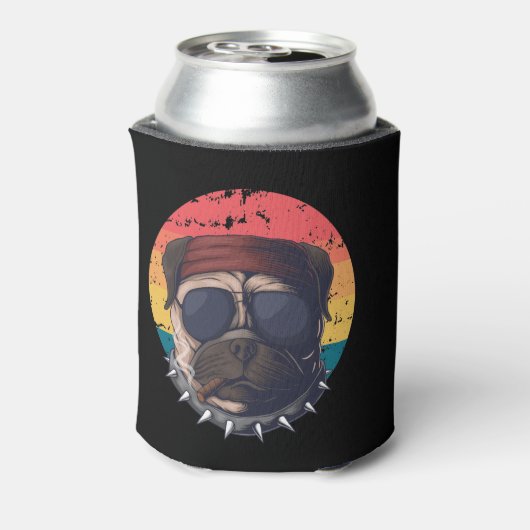 Sunset Pug Blikjeskoeler (Blikje Achterkant)