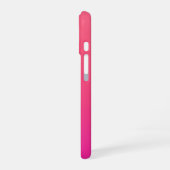 Sunset Pulse - Levendig Koraal Magenta iPhone 16 Hoesje (Linkerkant)