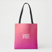 Sunset Pulse - Vibrant Coral Magenta Tote Bag (Voorkant)