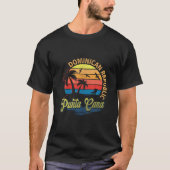 Sunset Punta Cana Beach Souvenir Dominicaanse Repu T-shirt (Voorkant)