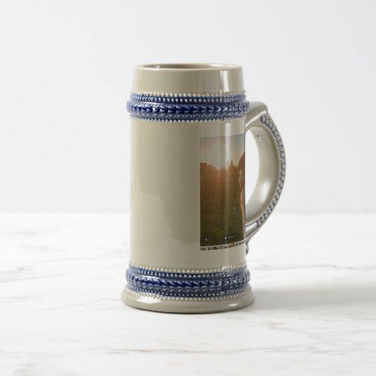 Sunset Puppy Beer Stein Bierpul (Voorkant rechts)