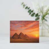 Sunset Pyramids Briefkaart (Staand voorkant)