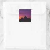 Sunset Pyramids Sticker | Egyptische kunst (Tas)