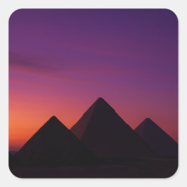 Sunset Pyramids Sticker | Egyptische kunst