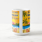 Sunset Quote op het strand Koffiemok (Center)