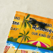 Sunset Quote op het strand Strandlaken (In situ)