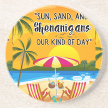 Sunset Quote op het strand