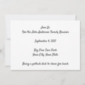 Sunset Rays 3 Generation Family Reunion Uitnodigin Kaart (Achterkant)