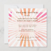 Sunset Rays Kaart (Achterkant)