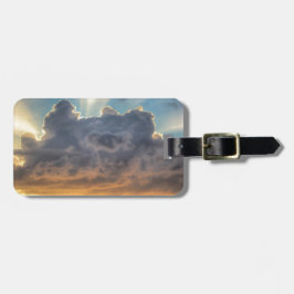 Sunset Rays of Light door Stormy Clouds Bagagelabel