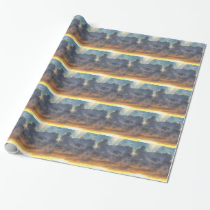Sunset Rays of Light door Stormy Clouds Cadeaupapier