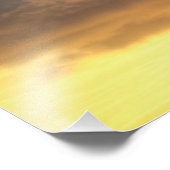 Sunset Rays of Light door Stormy Clouds Foto Afdruk (Hoek)