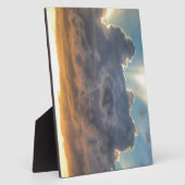 Sunset Rays of Light door Stormy Clouds Fotoplaat (Zijkant)