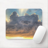 Sunset Rays of Light door Stormy Clouds Muismat (Met muis)