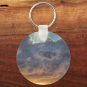 Sunset Rays of Light door Stormy Clouds Sleutelhanger (Voorkant)