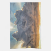 Sunset Rays of Light door Stormy Clouds Theedoek (Verticaal)