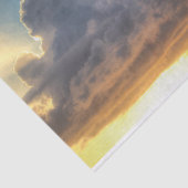 Sunset Rays of Light door Stormy Clouds Tissuepapier (Detail)