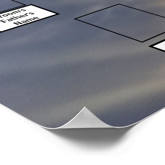 Sunset Rays Through Clouds Foto 2 Family Trees Poster (Hoek)