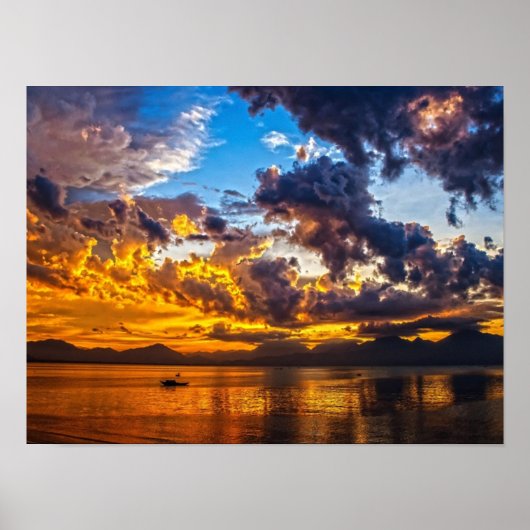 Sunset Red Poster (Voorkant)