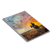 Sunset Reflections Cowboy Notitieboek (Rechterzijde)