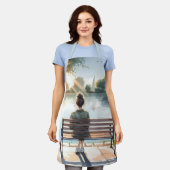 Sunset Reflections Lake Scene Schort (Gedragen)