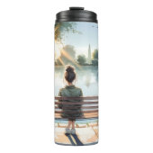 Sunset Reflections Lake Scene Thermosbeker (Voorkant)