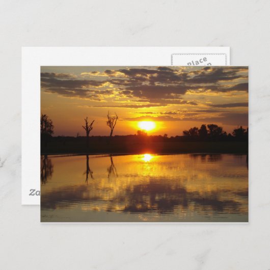 Sunset Reflecton Briefkaart (Voorkant / Achterkant)