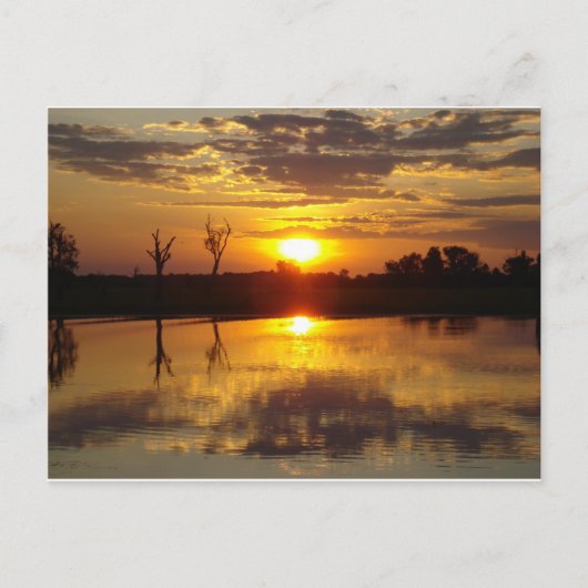 Sunset Reflecton Briefkaart (Voorkant)