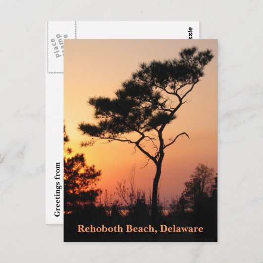 Sunset Rehoboth Briefkaart (Voorkant / Achterkant)