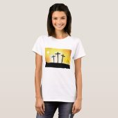 Sunset Religious Crosses Vrouwen T-shirt (Voorkant volledig)